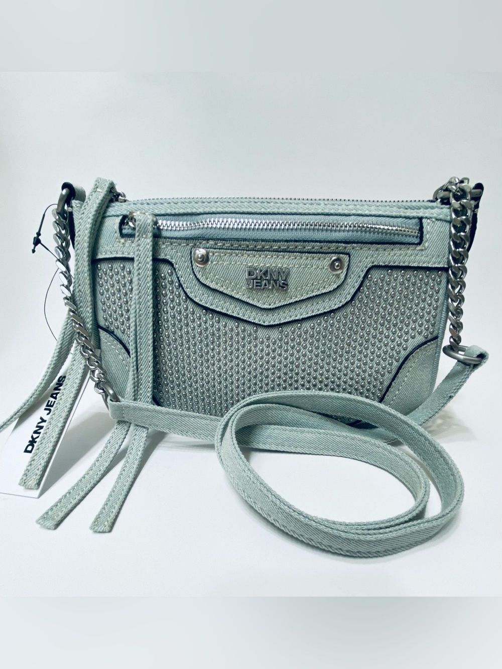 DKNY JEANS Light Blue Crossbody Bag